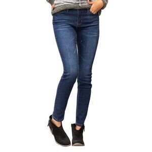 Vervet Tear Drops Mid Rise Skinny Denim Jeans Size 25 Cotton Slim Streetwear